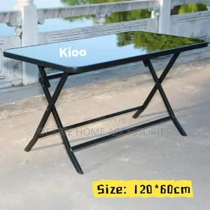 Tempered Glass Top Table Size 120cm*60cm