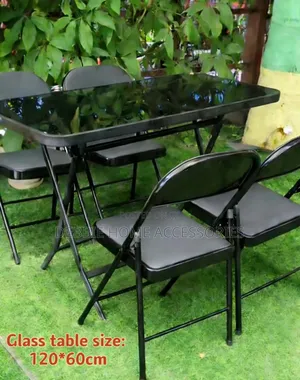 Tempered Glass Top Table Size 120cm*60cm