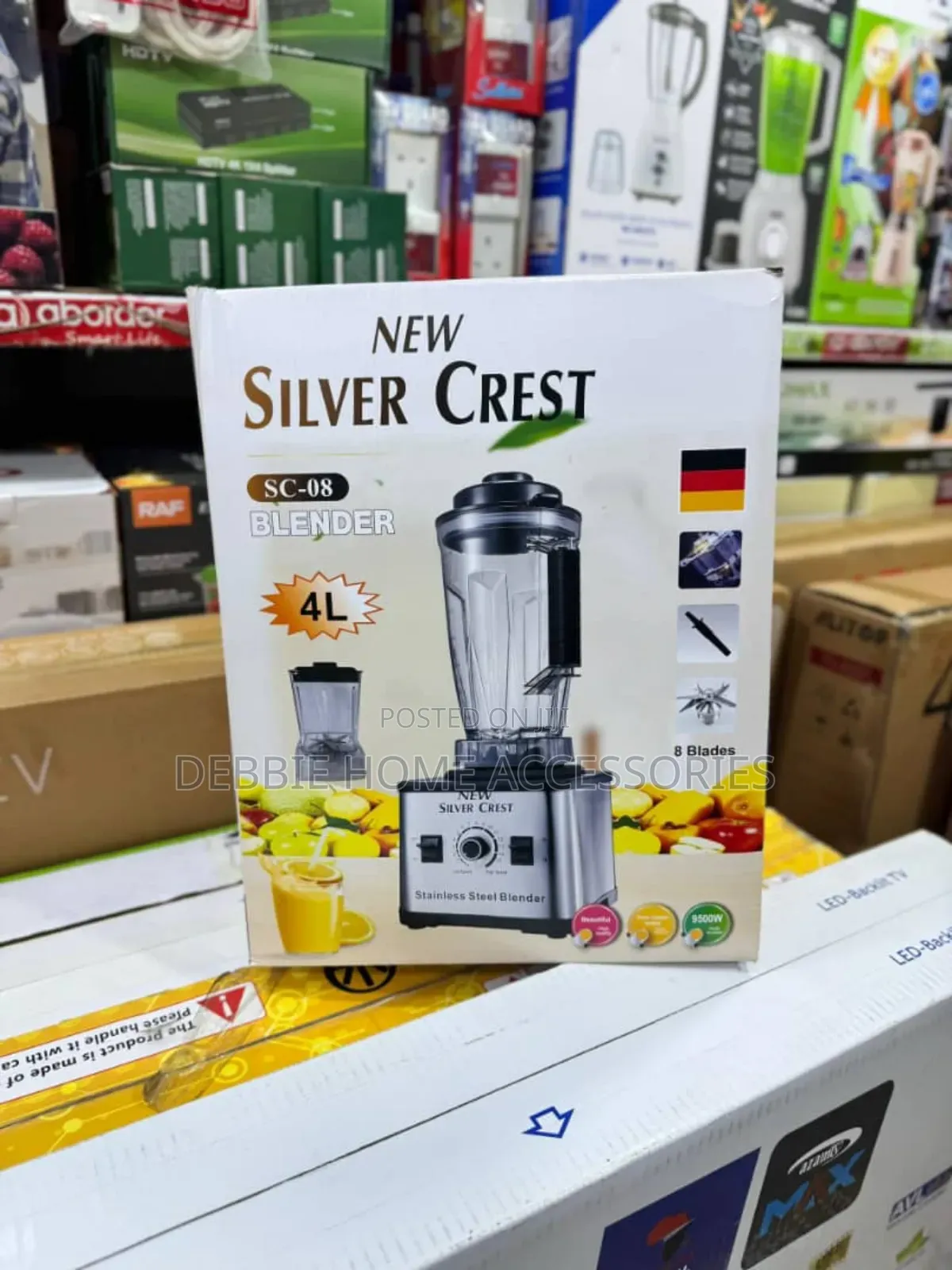Silver Crest Heavy-Duty 2-in-1 Blender, Model Sc-08