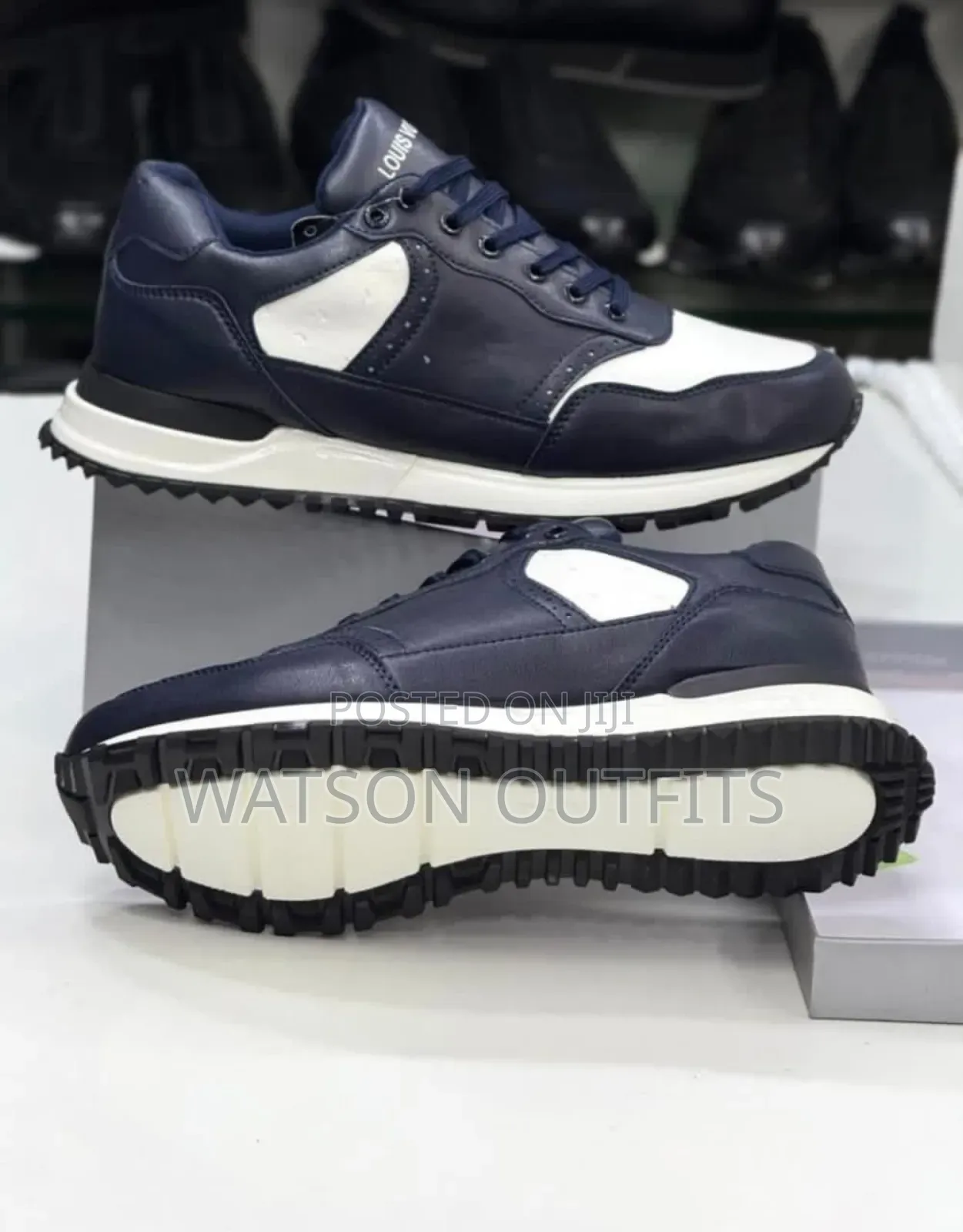 Men's Leather Shoes Louis Vuitton Brand Completely Original