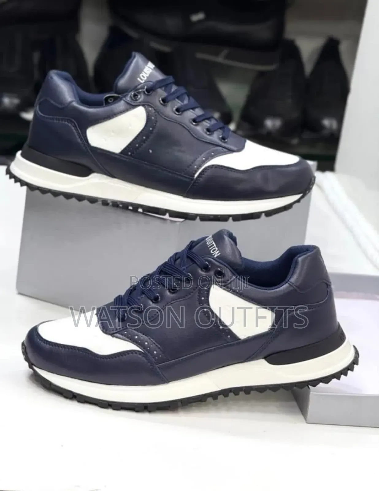 Men's Leather Shoes Louis Vuitton Brand Completely Original