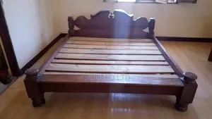 King Size Bed + Side Drawers