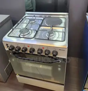 Hisense Cooker 3 Gas + 1 Electric, Wide Electric Oven - Hf631gees