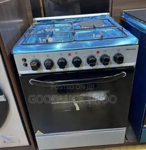 Hisense Cooker 3 Gas + 1 Electric, Wide Electric Oven - Hf631gees