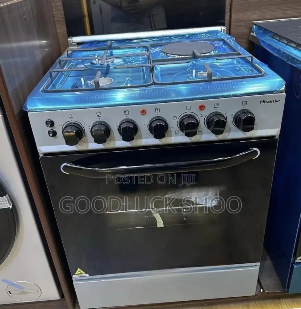 Hisense Cooker 3 Gas + 1 Electric, Wide Electric Oven - Hf631gees