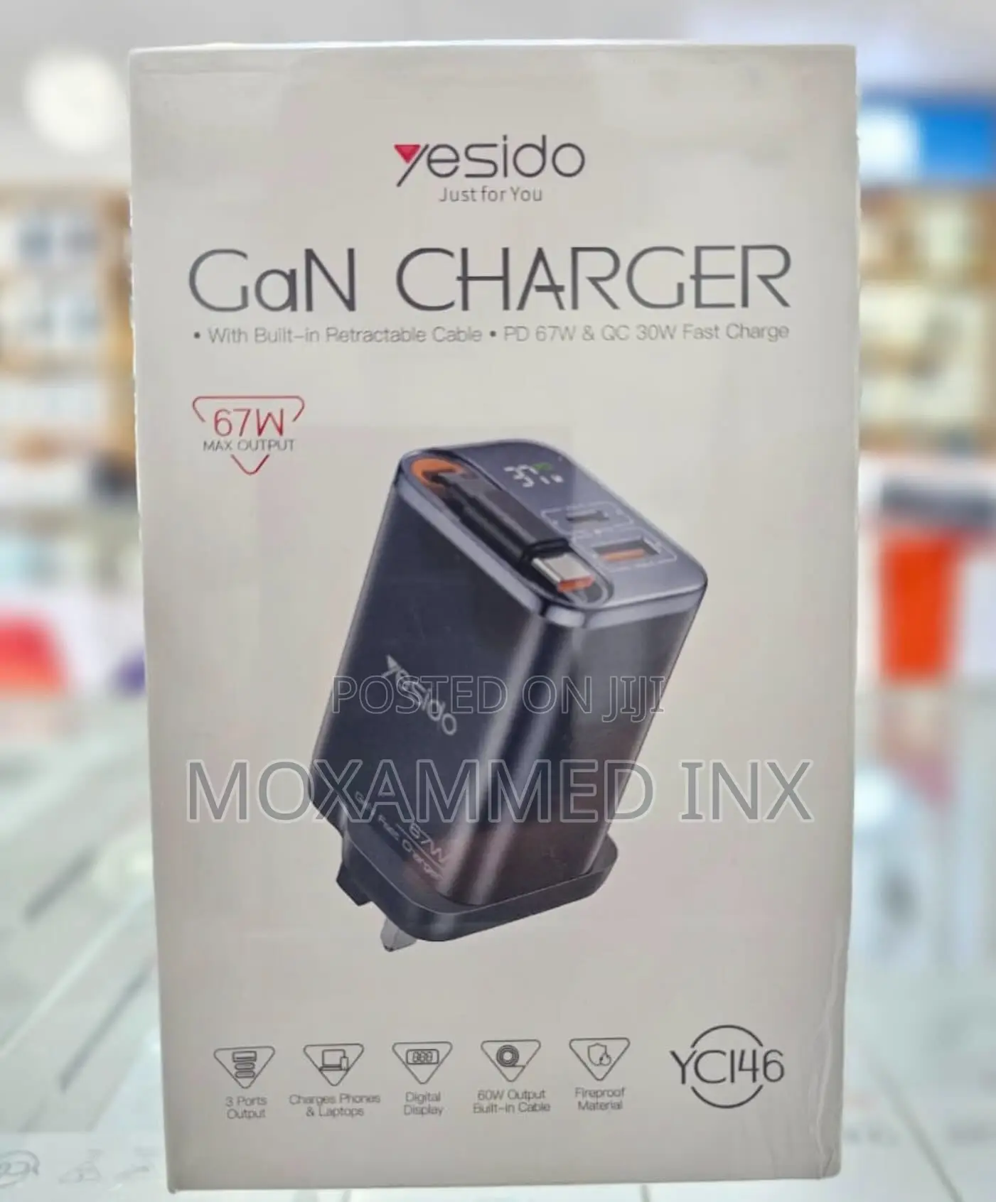 Yc146 Yesido Gan Charger Pd67w