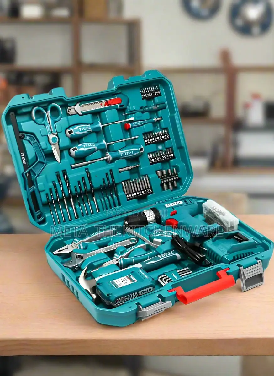 Total 165 PCS Tools Set (Cordless Drill and Tools)