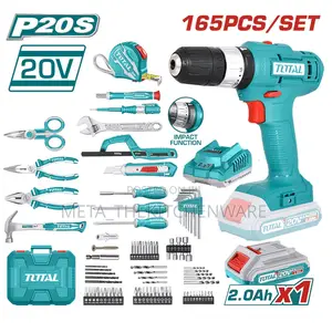Total 165 PCS Tools Set (Cordless Drill and Tools)