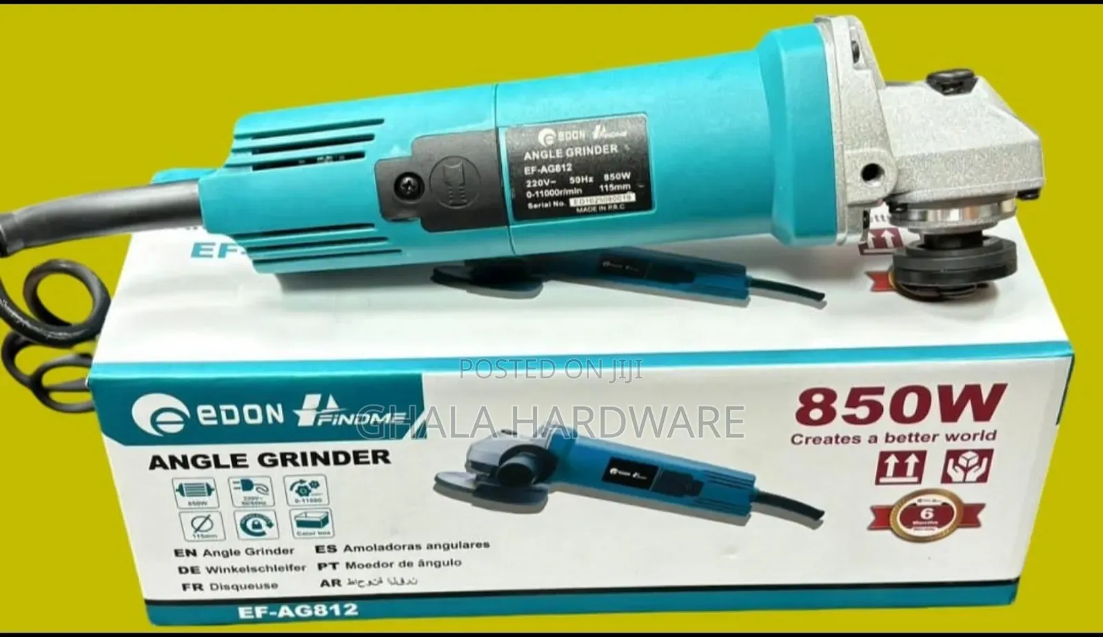 Ef-Ag812 Grinder 4.5 Inch Edon