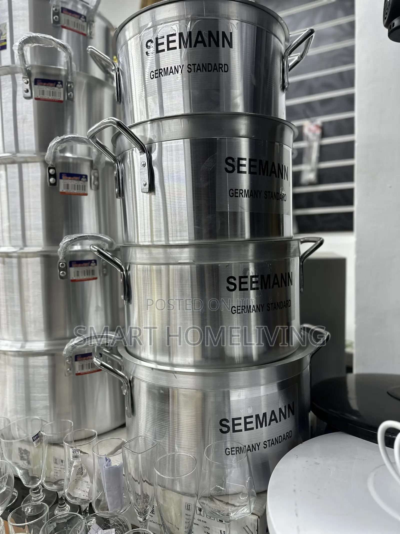 Seemann Germany Standard Aluminium Sufuria (Pots), 4pcs Set