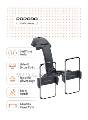 Porodo 360 Rotatable Cat Phone Holder