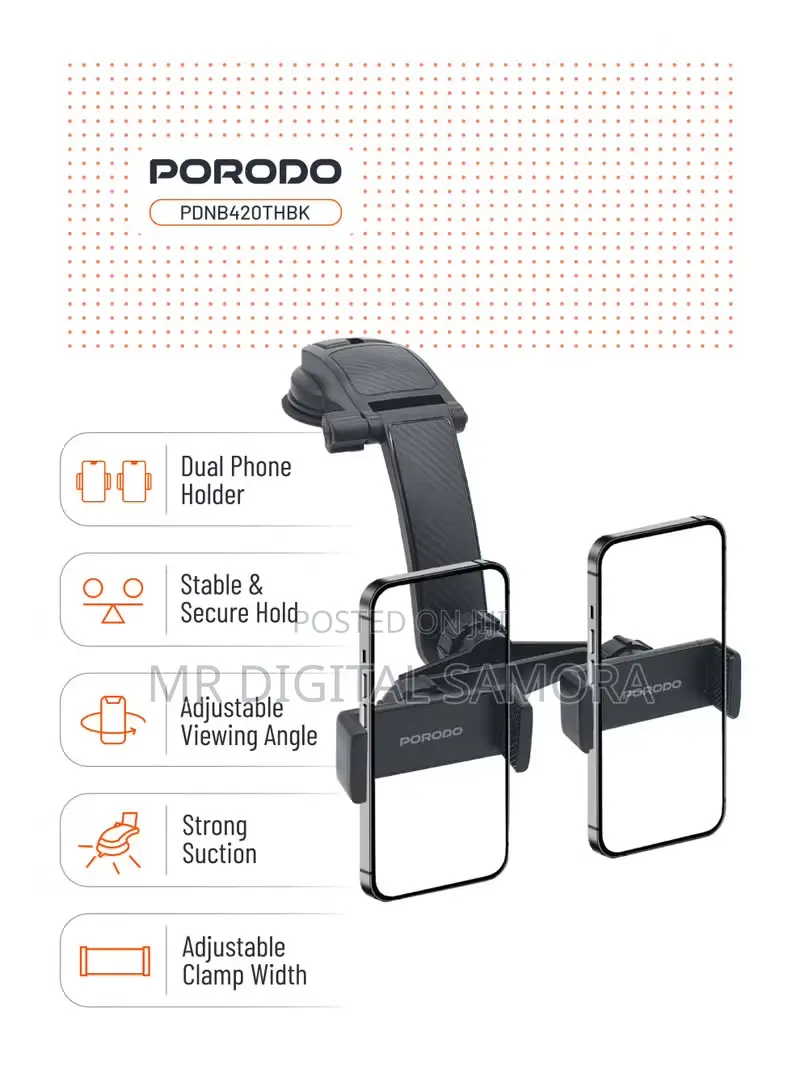 Porodo 360 Rotatable Cat Phone Holder