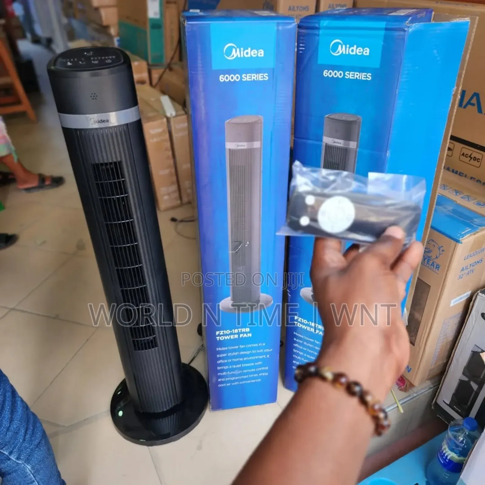 Media 6000series Tower Fan With Multifunction Control Fz10-18trb
