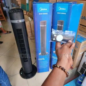 Media 6000series Tower Fan With Multifunction Control Fz10-18trb