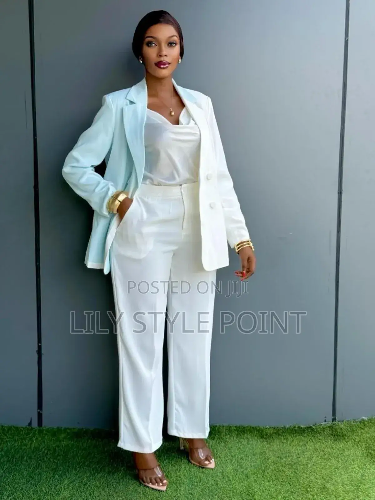 Fashionable White Suit
