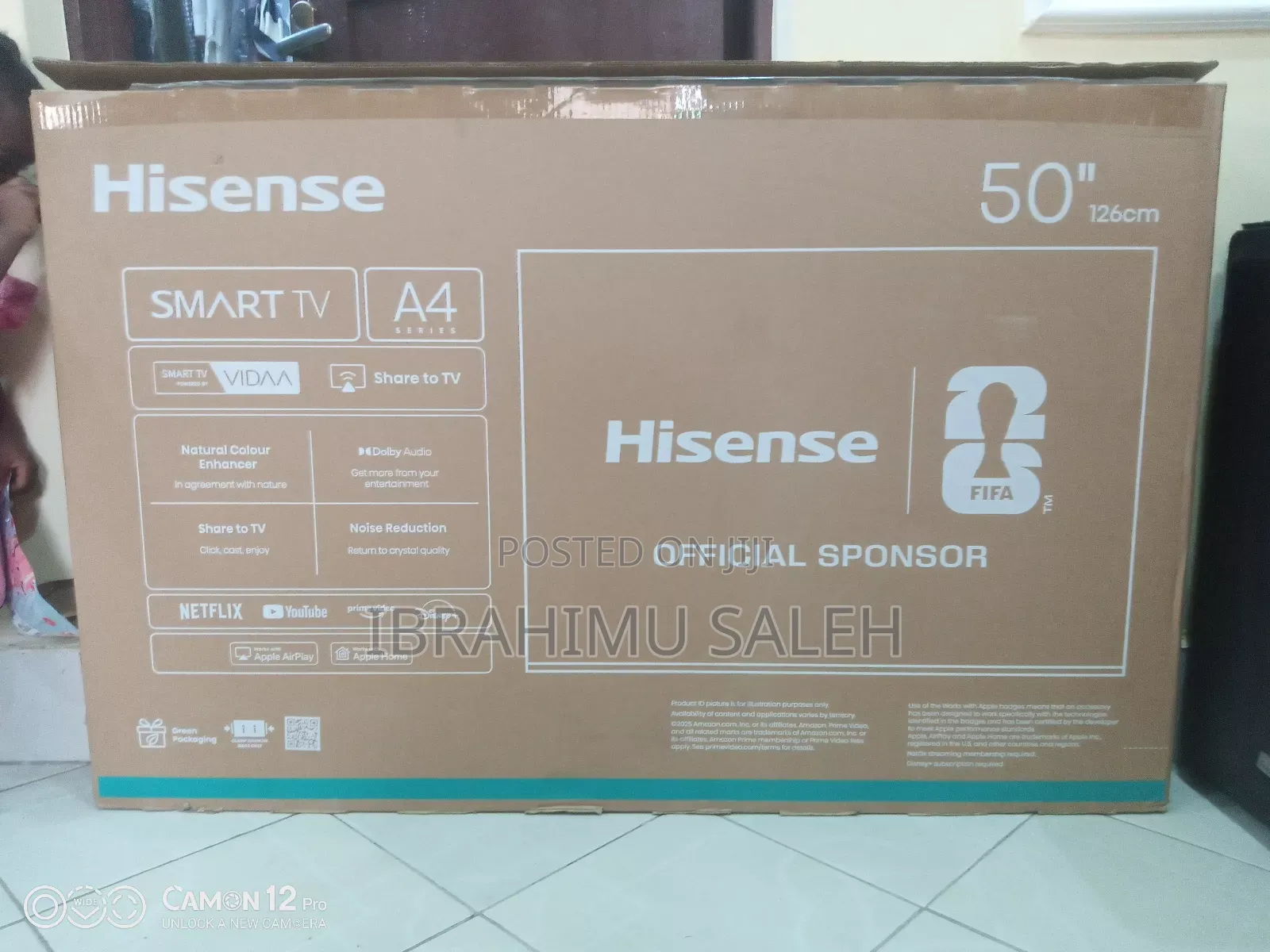 Tv Hisense Smart Tv Nchi 50, Na Friji Lita210 Vipyaa Full Boxes
