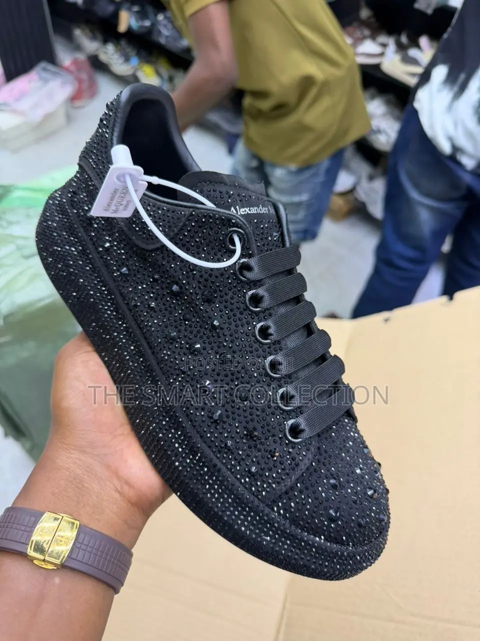 Alexander Maqueen Sneakers With Piercings
