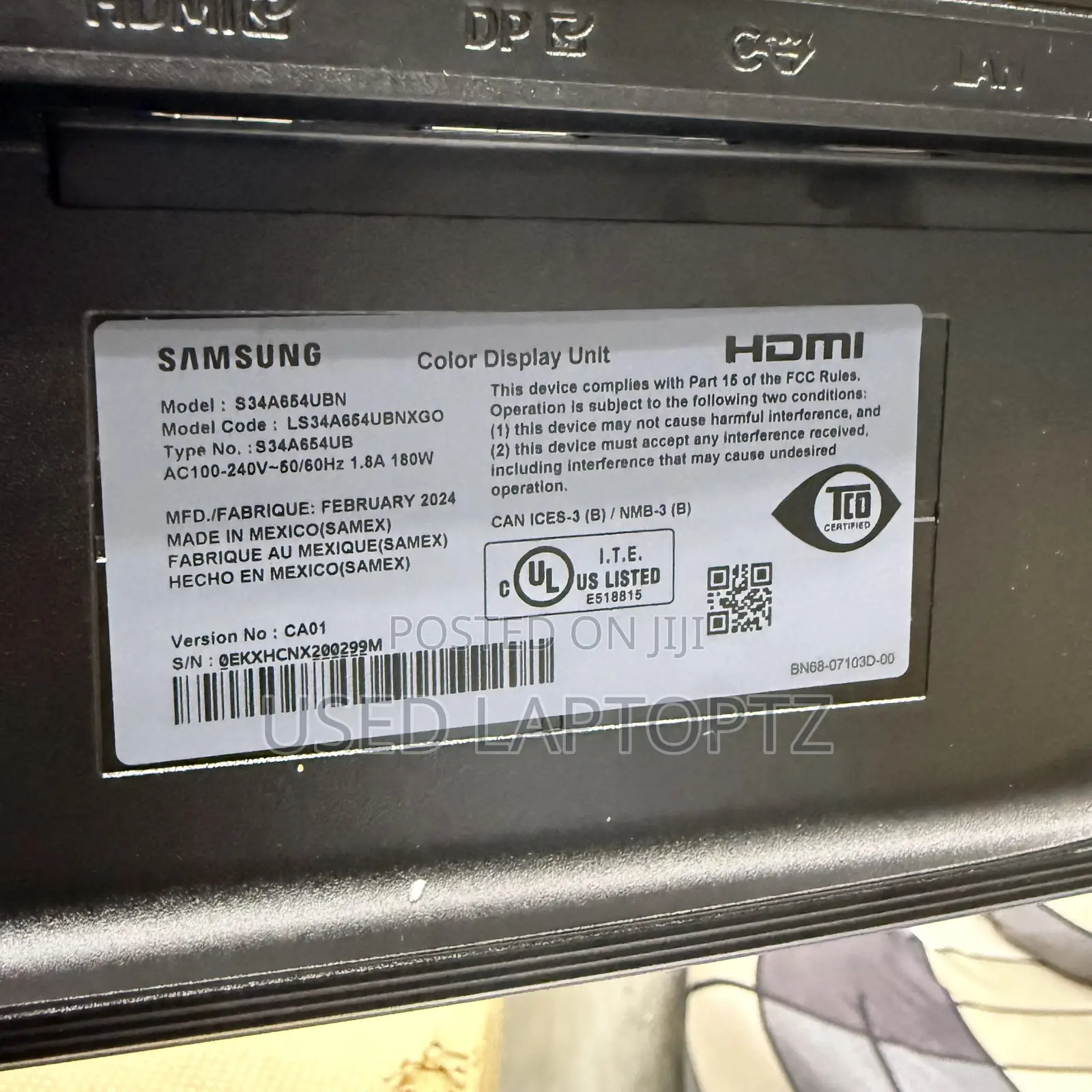 Samsung Monitor 34 Inches 