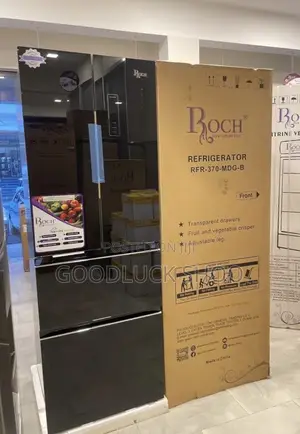 Roch Fridge 370 ( LTR 298) With Black Glass