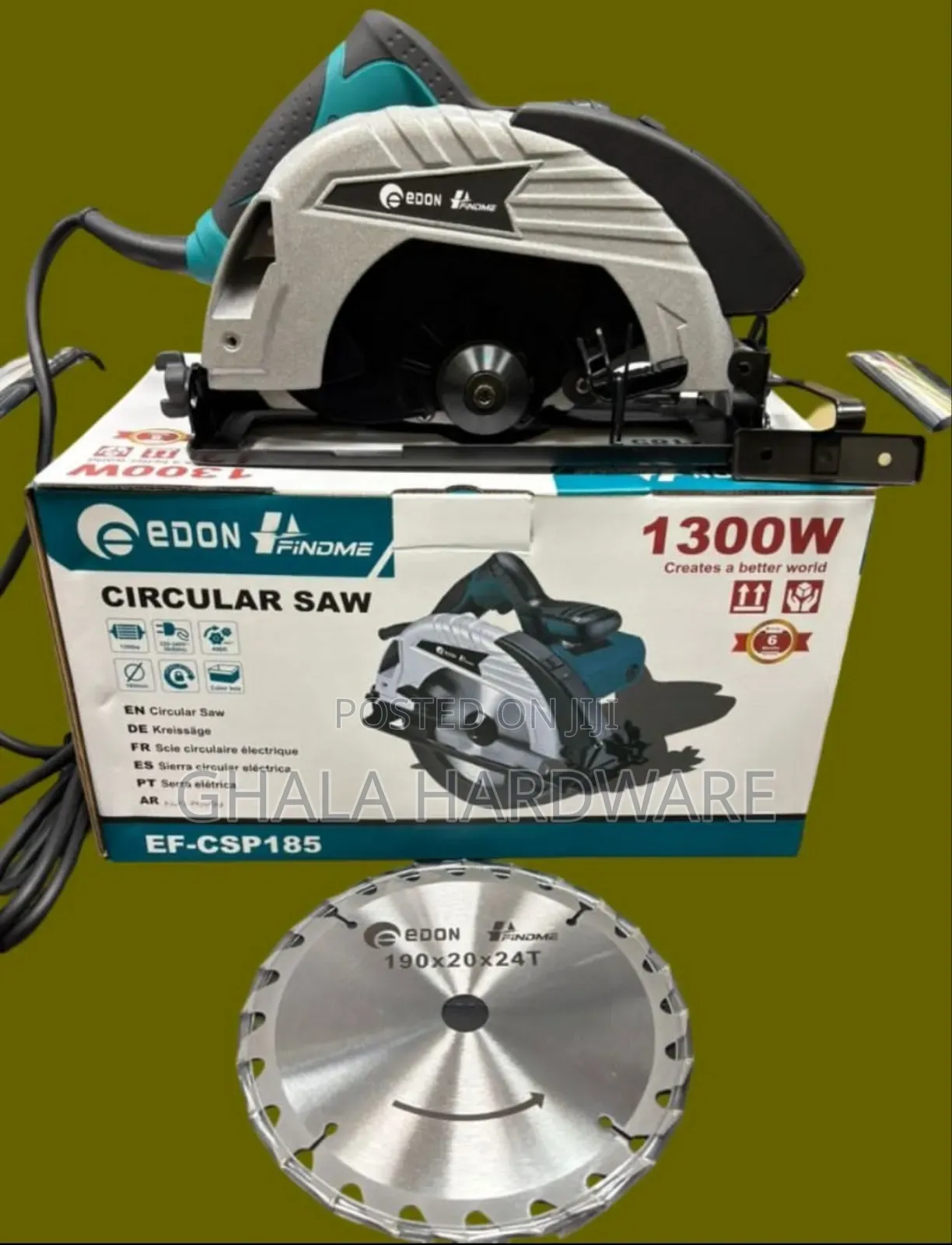 Ef-Csp185 Edon-Findme 7” Circular Saw