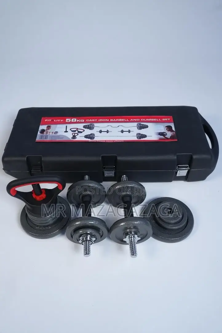 58kg Adjustable Dumbbells Set