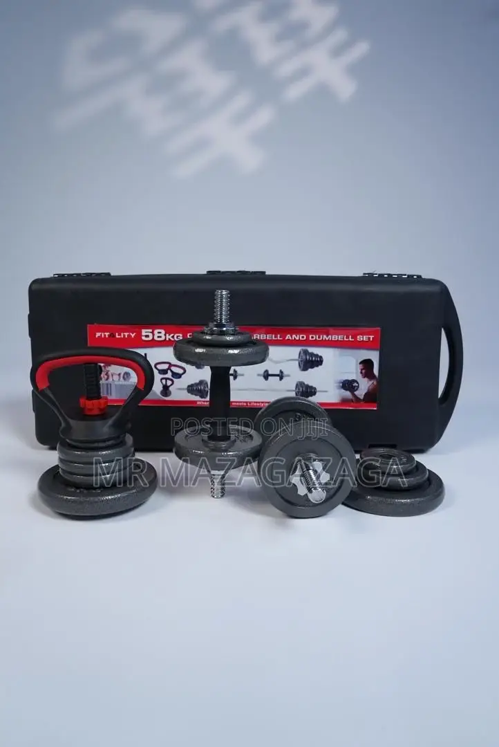 58kg Adjustable Dumbbells Set