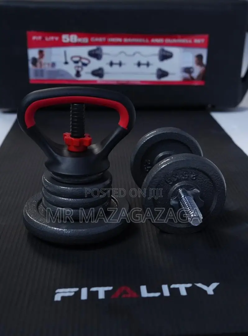 58kg Adjustable Dumbbells Set