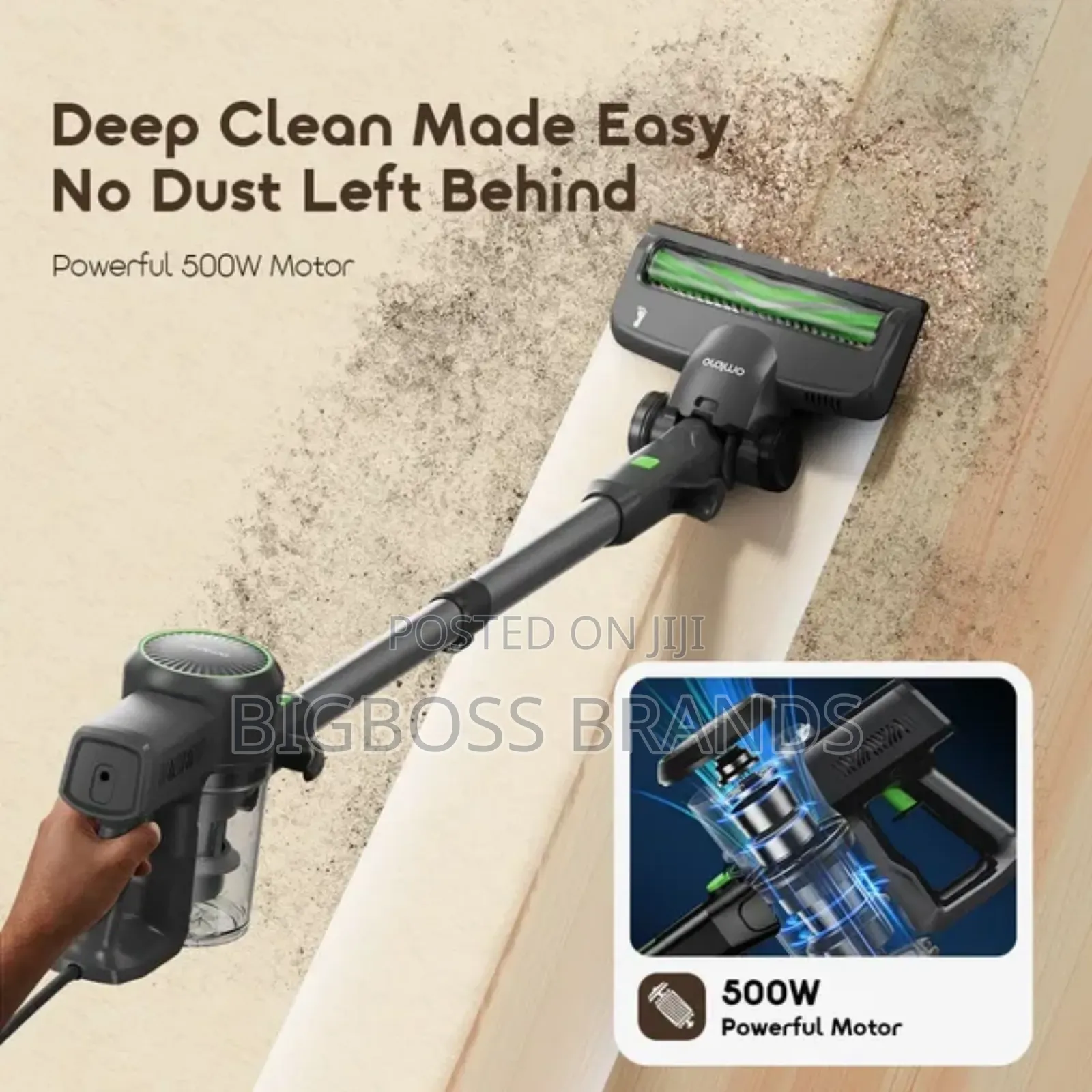 Oraimo Cordforce Plus Corded Stick Vacuum 500w Motor Osv252a