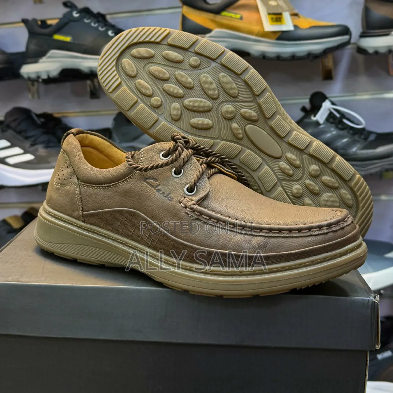 Men's Boots Low Clark's Material Heyman