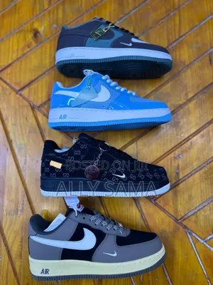 Men's Sneakers Nike Airforce1 Multicolor Material Leather