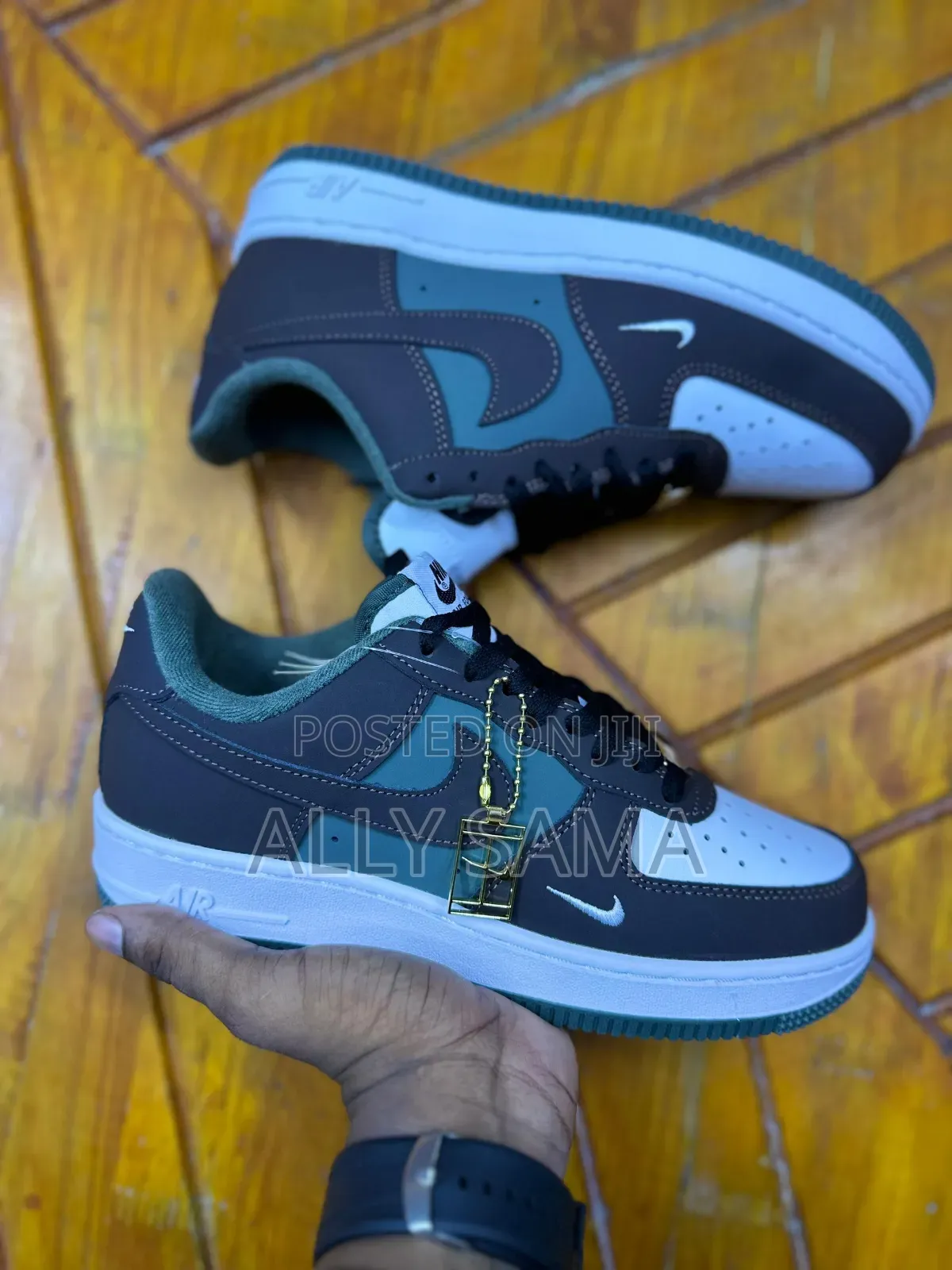 Men's Sneakers Nike Airforce1 Multicolor Material Leather