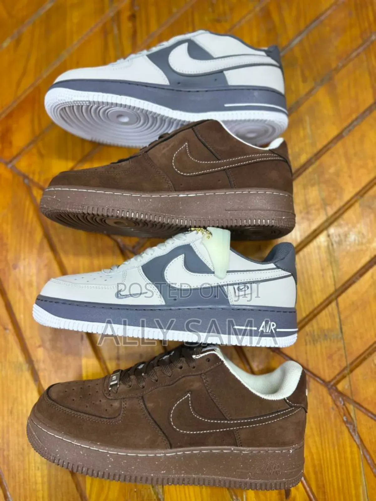 Men's Sneakers Nike Airforce1 Multicolor Material Leather