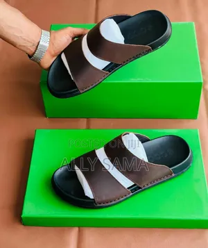 Memen's Sandals Ecco Material Leather Sole Rubber