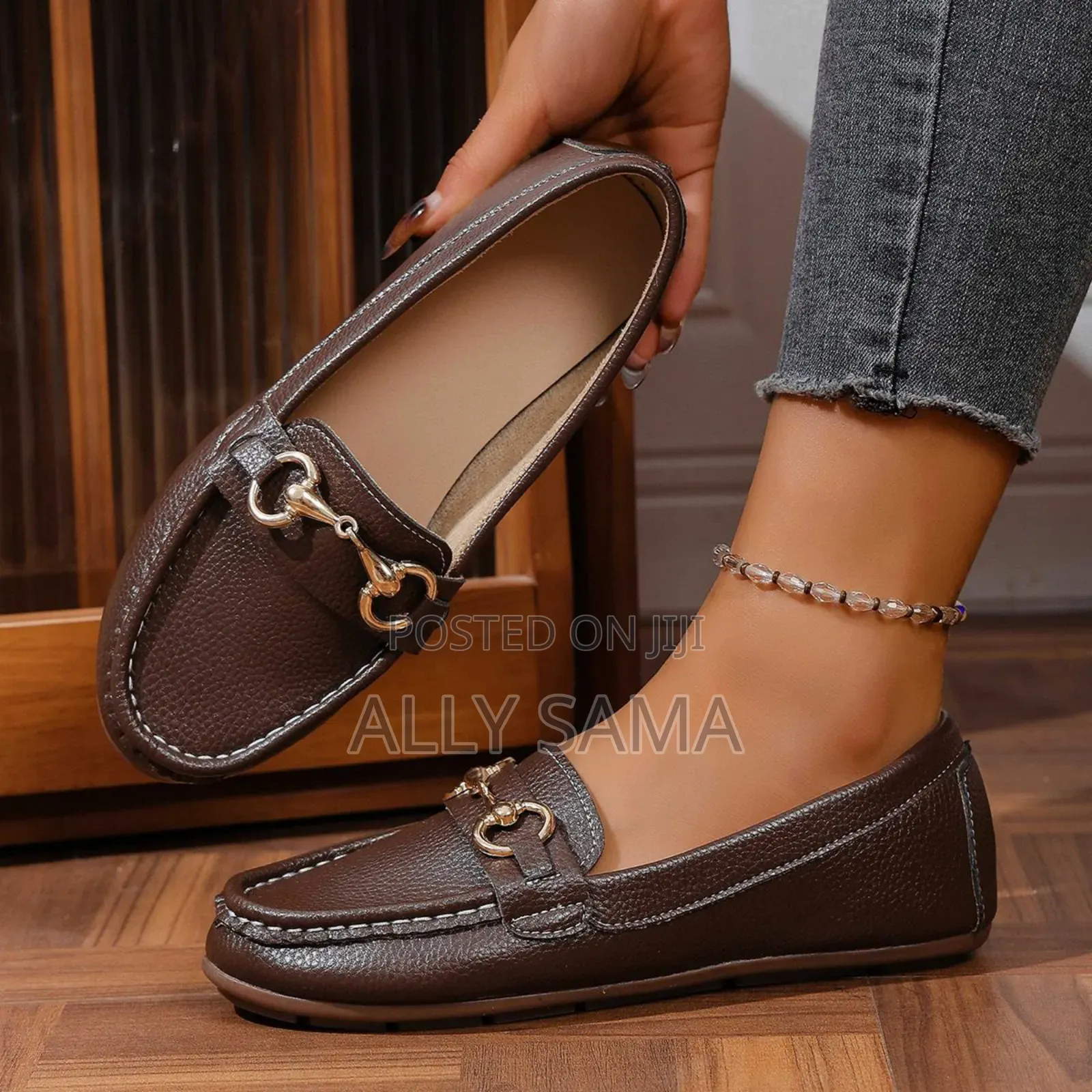Women's Flatshoes Material Leather