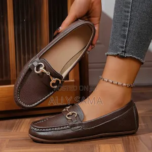 Women's Flatshoes Material Leather