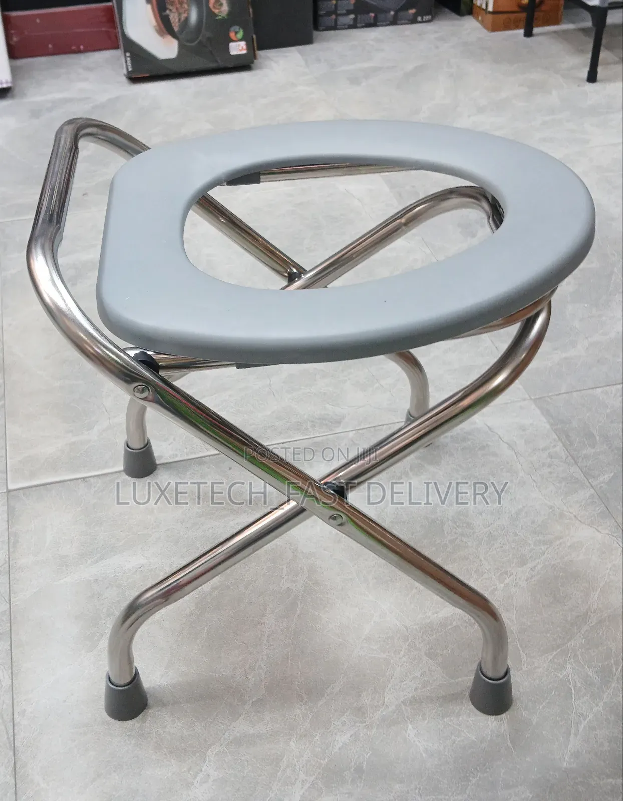 Portable Folding Toilet Seat or Commode Chair