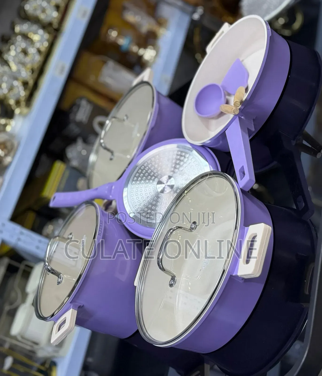 7pcs Uakeen Non-Stick Cookware Set