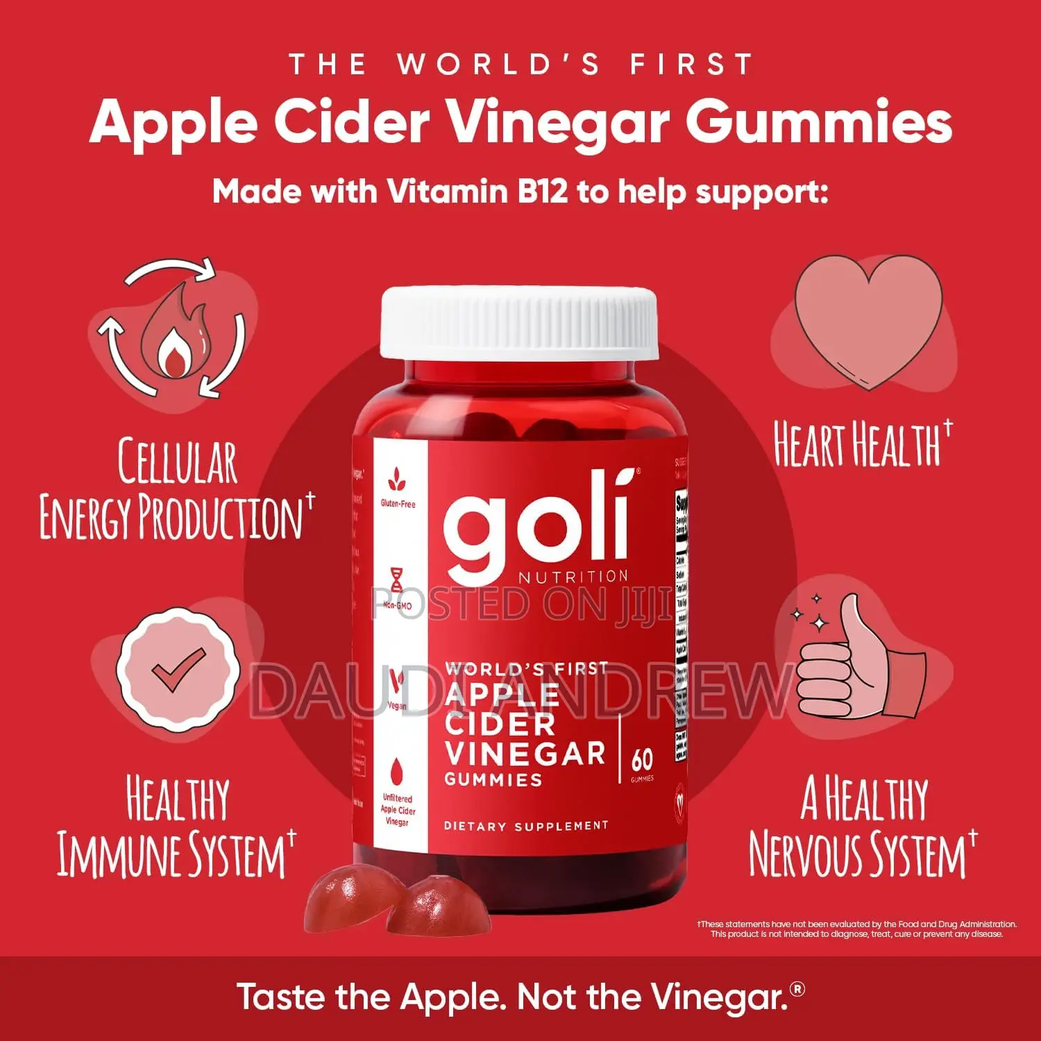 Goli Apple Cider Vinegar Gummies | Digestion, Gut Health Appetite