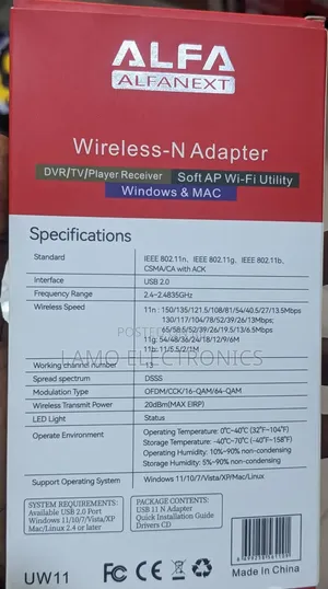 Alfa Uw11 Wireless -n Adapter