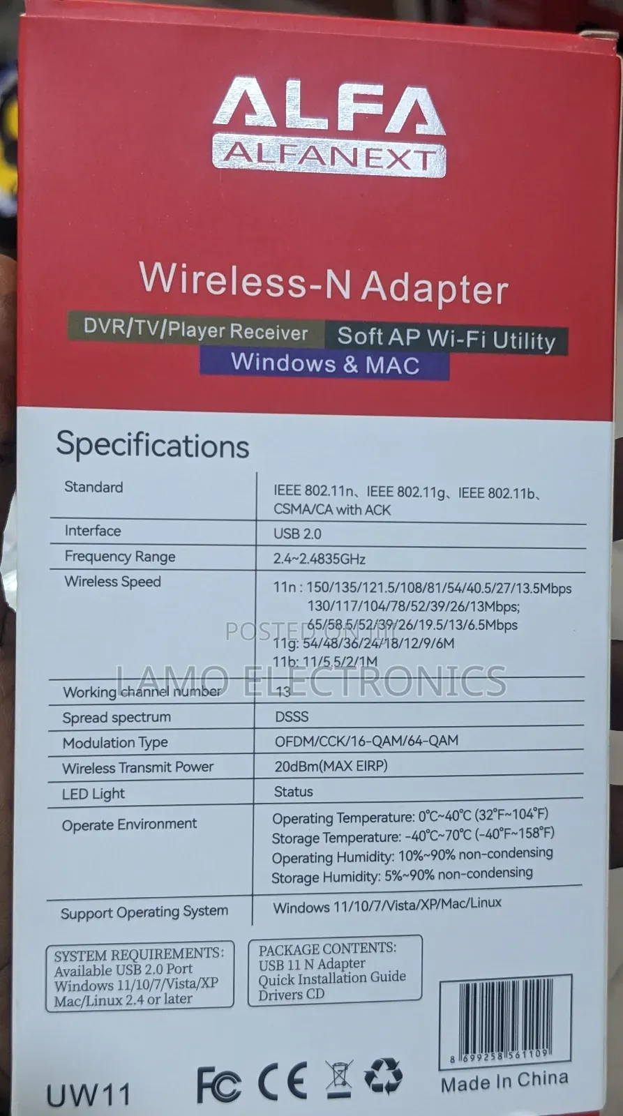 Alfa Uw11 Wireless -n Adapter
