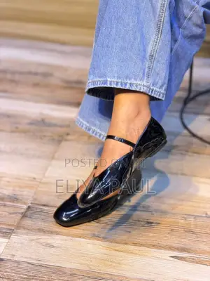 Black Patent Mary Jane Ballet Flats