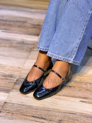 Black Patent Mary Jane Ballet Flats