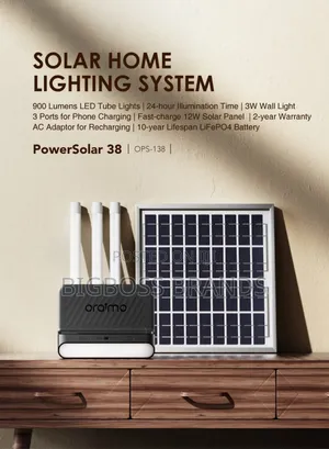 Oraimo Powersolar 38 Ops-138 Solar Home Lighting System
