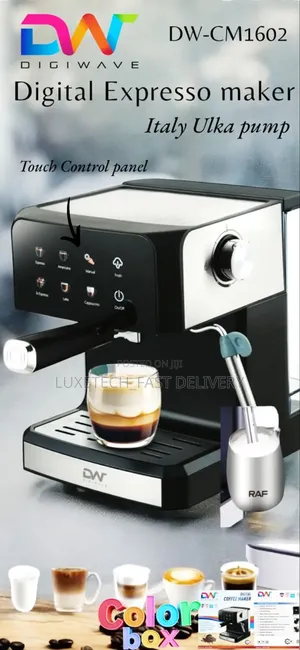 Digiwave Dw-Cm1602 Digital Espresso Maker (Coffee Machine)