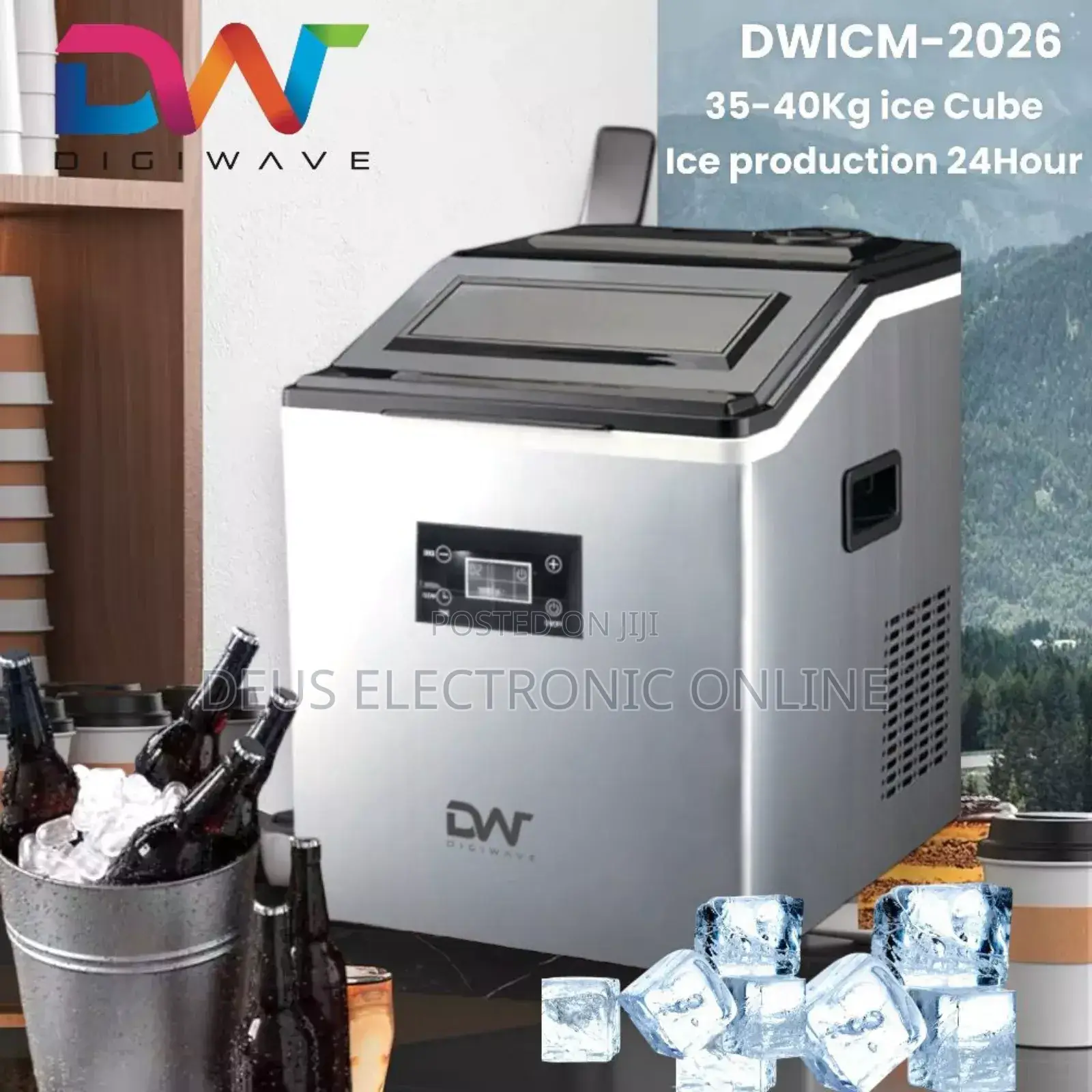  *Digiwave Commercial Ice Maker 35kg