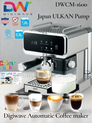 Automatic Coffee Machine ,Touch Control 
*, With Milk Pot