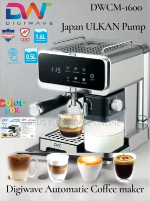 Automatic Coffee Machine ,Touch Control 
*, With Milk Pot