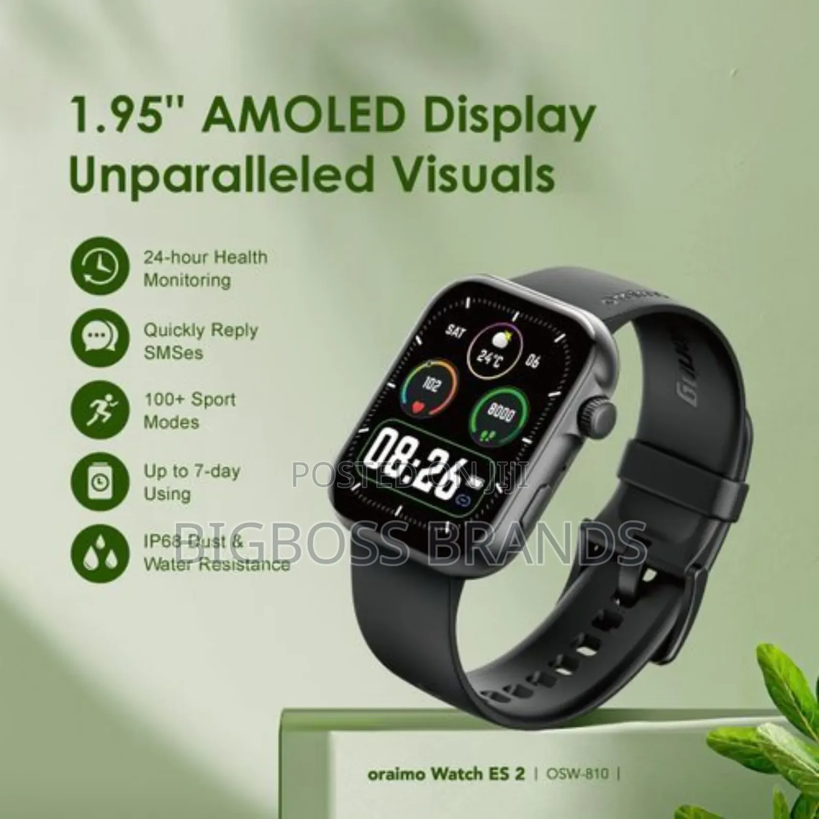 Oraimo Watch Es Amoled Ip68 Smart Watch