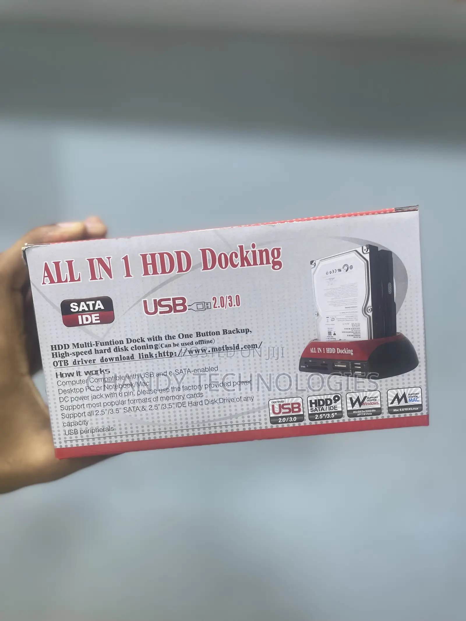 Usb 3.0 Dual Bay HDD Docking Station