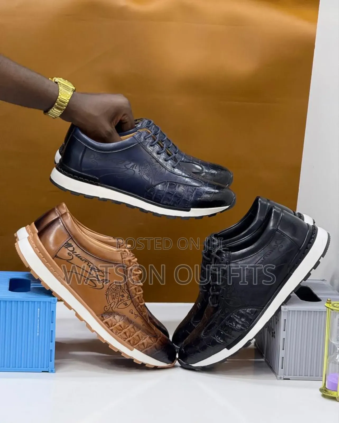 Men's Leather Shoes Gucci Brand Very Classical and Fancy